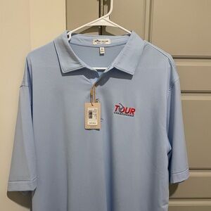 Peter Millar Summer Comfort Performance Polo Mens XL Tour Championship, New